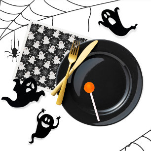 Niedliche Geister Spinnen Spider Webs Hallowee Serviette