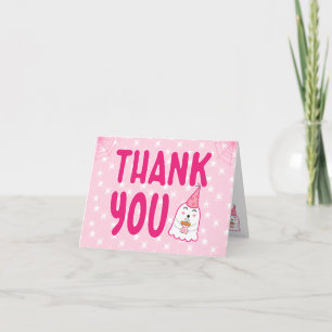 niedliche Geisterhalle zwischen Geburtstag und Mäd Dankeskarte