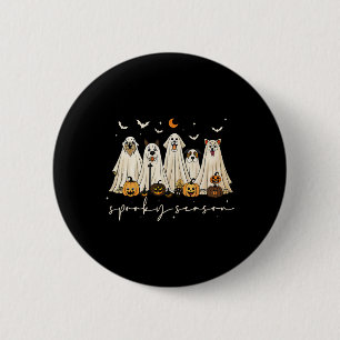 Niedliche Geisterhunde glücklich Halloween Spooky  Button