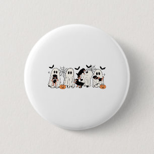 Niedliche Geisterhunde Hunde Lover Men Frauen Kind Button