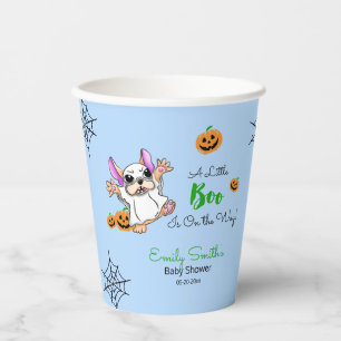 Niedliche Geisterkürbis Halloween-Kinderdusche Pappbecher