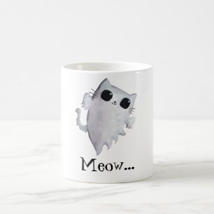 Niedliche Geistkatze Halloweens Tasse