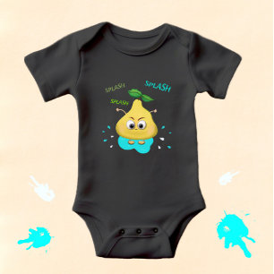 Niedliche Gelbbirne Baby Strampler