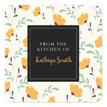 niedliche gelbe Blumen aus der Küche