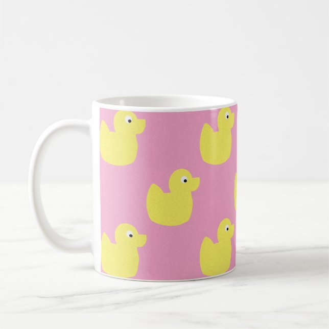 Niedliche gelbe Enten Kaffeetasse (Links)