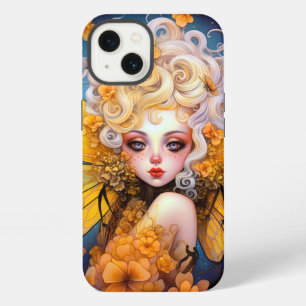 Niedliche gelbe Feen-Fantasie-Kunst iPhone 13 Hülle