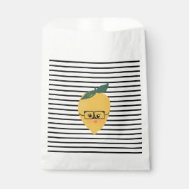 Niedliche gelbe Zitrone Cartoon lustige Darstellun Geschenktütchen