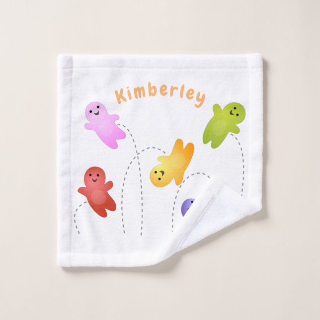 Niedliche Gelee Babys Süßigkeiten Süßigkeiten Cart Badhandtuch Set (Waschlappen)