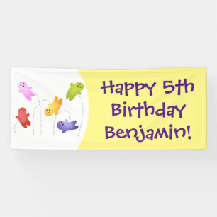 Niedliche Gelee Babys Süßigkeiten Süßigkeiten Cart Banner