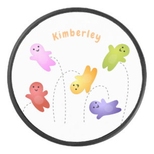 Niedliche Gelee Babys Süßigkeiten Süßigkeiten Cart Eishockey Puck