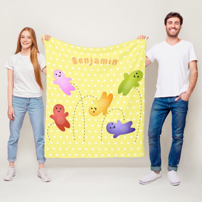 Niedliche Gelee Babys Süßigkeiten Süßigkeiten Cart Fleecedecke (Beispiel)