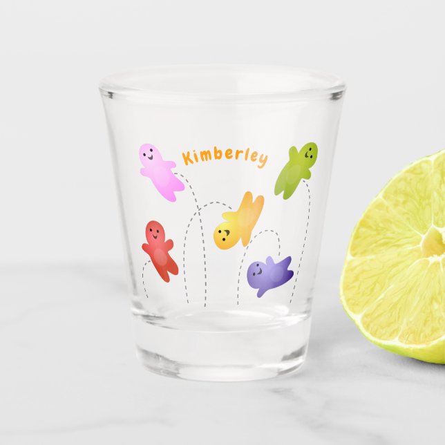 Niedliche Gelee Babys Süßigkeiten Süßigkeiten Cart Schnapsglas (Vorderseite)