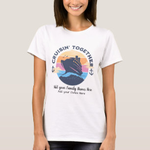 Niedliche gemeinsam Cruise Black & Yellow auf Weiß T-Shirt