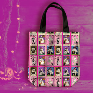 Niedliche, gemütliche Geister und Katzen-Muster