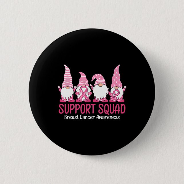 Niedliche Genom-Unterstützung Squad Brustkrebs-Bew Button (Vorderseite)