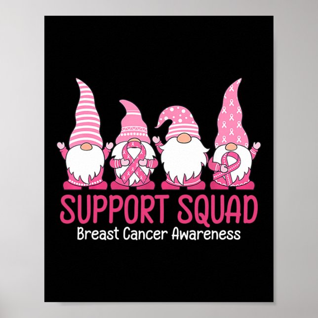 Niedliche Genom-Unterstützung Squad Brustkrebs-Bew Poster (Vorne)