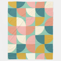Niedliche geometrische Formen Muster in Aquamarin
