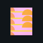 Niedliche geometrische Geometrie, skandinavische K Leinwanddruck<br><div class="desc">Niedliche geometrische Skandinavische Kunst in Rosa,  Orange und Gelb Leinwand</div>