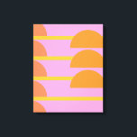 Niedliche geometrische Geometrie, skandinavische K Leinwanddruck<br><div class="desc">Niedliche geometrische Skandinavische Kunst in Rosa, Orange und Gelb Leinwand</div>