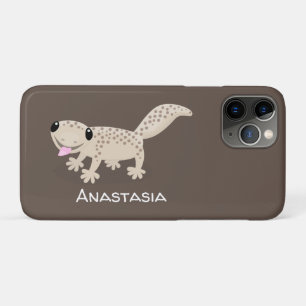 Niedliche gepunktete Gecko-Cartoon-Abbildung Case-Mate iPhone Hülle
