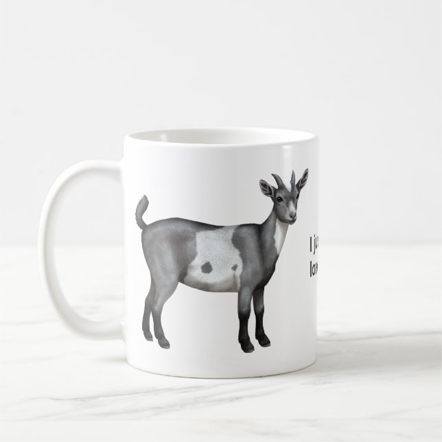 Niedliche Gepunktete Ziege Kaffeetasse (Links)