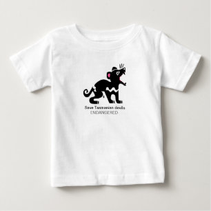 Niedliche Gerettet TASMANISCHE DEVILS - Australien Baby T-shirt