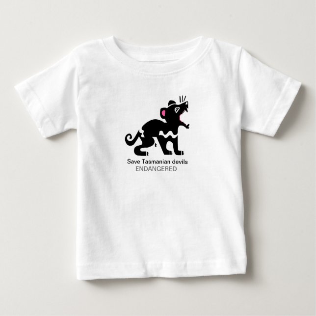 Niedliche Gerettet TASMANISCHE DEVILS - Australien Baby T-shirt (Vorderseite)