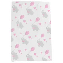 Niedliche Geschenktüte Baby Dusche Girl Elephant B