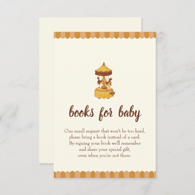 Niedliche geschlechtsneutrale Babydusche Begleitkarte (Vorne/Hinten)