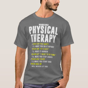 Niedliche Gesetze der physikalischen Therapie PT M T-Shirt
