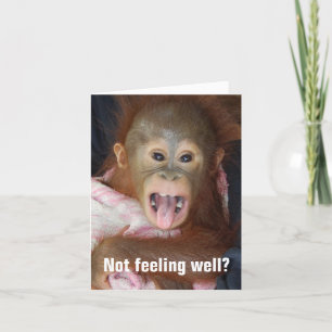 Niedliche Get Well-Card Karte