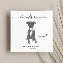 Niedliche Getränke auf Bandana-Hochzeit Serviette