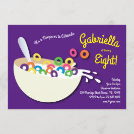 Niedliche Getreideschale Kids Sleepoe Geburtstagsp Einladung