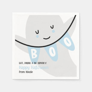 NIEDLICHE GHOST BOO HALLOWEEN KIDS LECKEREI SERVIETTE