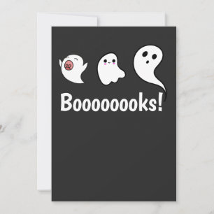 Niedliche Ghost-Bücher Einladung Grußkarte