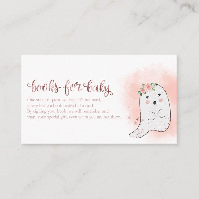 Niedliche Ghost Halloween Kinderduschbücher für Ba Begleitkarte (Vorderseite)