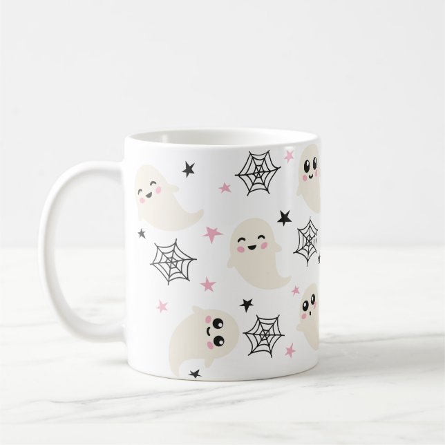 Niedliche Ghost Halloween-Tasse Kaffeetasse (Links)