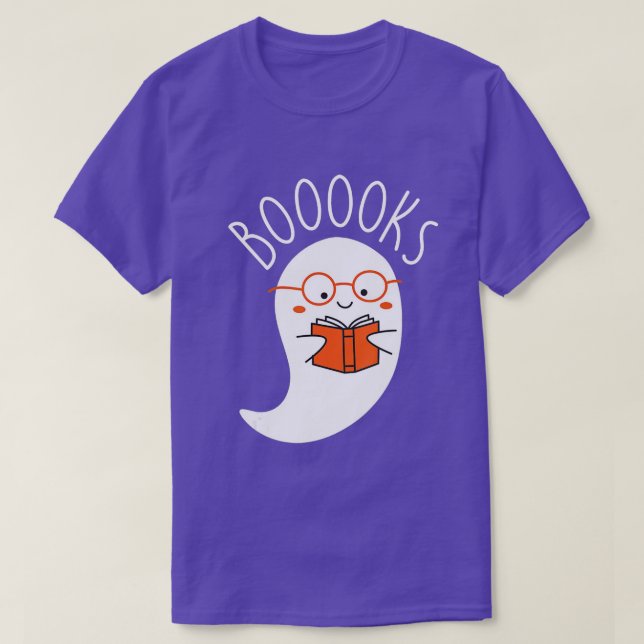 Niedliche Ghost Reading Book Matching Books Lover  T-Shirt (Design vorne)