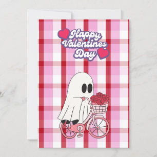 Niedliche Ghost-Valentinenkarte Feiertagskarte