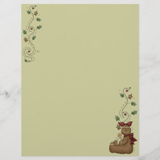 Niedliche Gingerbrot-Rezept-Seite