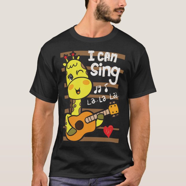 Niedliche Giraffe 1 T-Shirt (Vorderseite)
