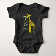 Niedliche Giraffe 2. Geburtstag