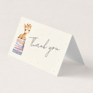 Niedliche Giraffe Baby Danke