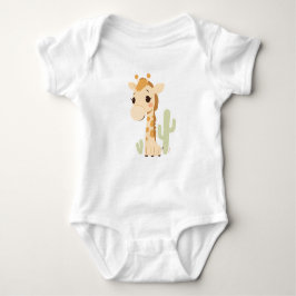 Niedliche Giraffe Baby Jersey Bodysuit Baby Strampler