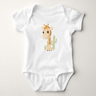 Niedliche Giraffe Baby Jersey Bodysuit Baby Strampler