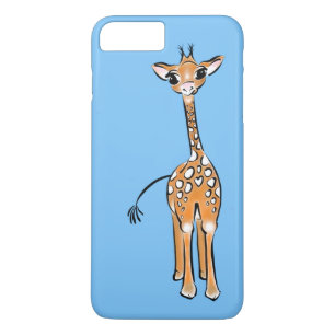 Niedliche Giraffe - Babyblau Case-Mate iPhone Hülle