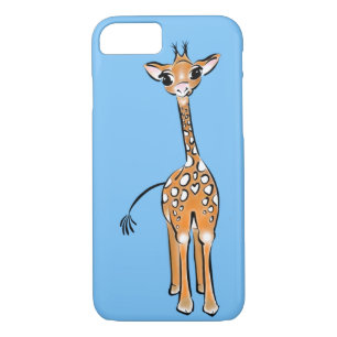 Niedliche Giraffe - Babyblau Case-Mate iPhone Hülle