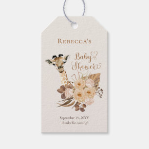 Niedliche Giraffe Boho Getrocknete Gräser Kinderdu Geschenkanhänger