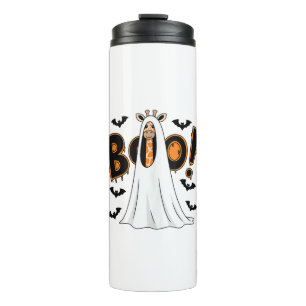 Niedliche Giraffe Boo Halloween Kostüm Zoo Lover _ Thermosbecher