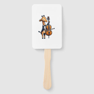 Niedliche Giraffe Cello Giraffen Musikermusik Fächer